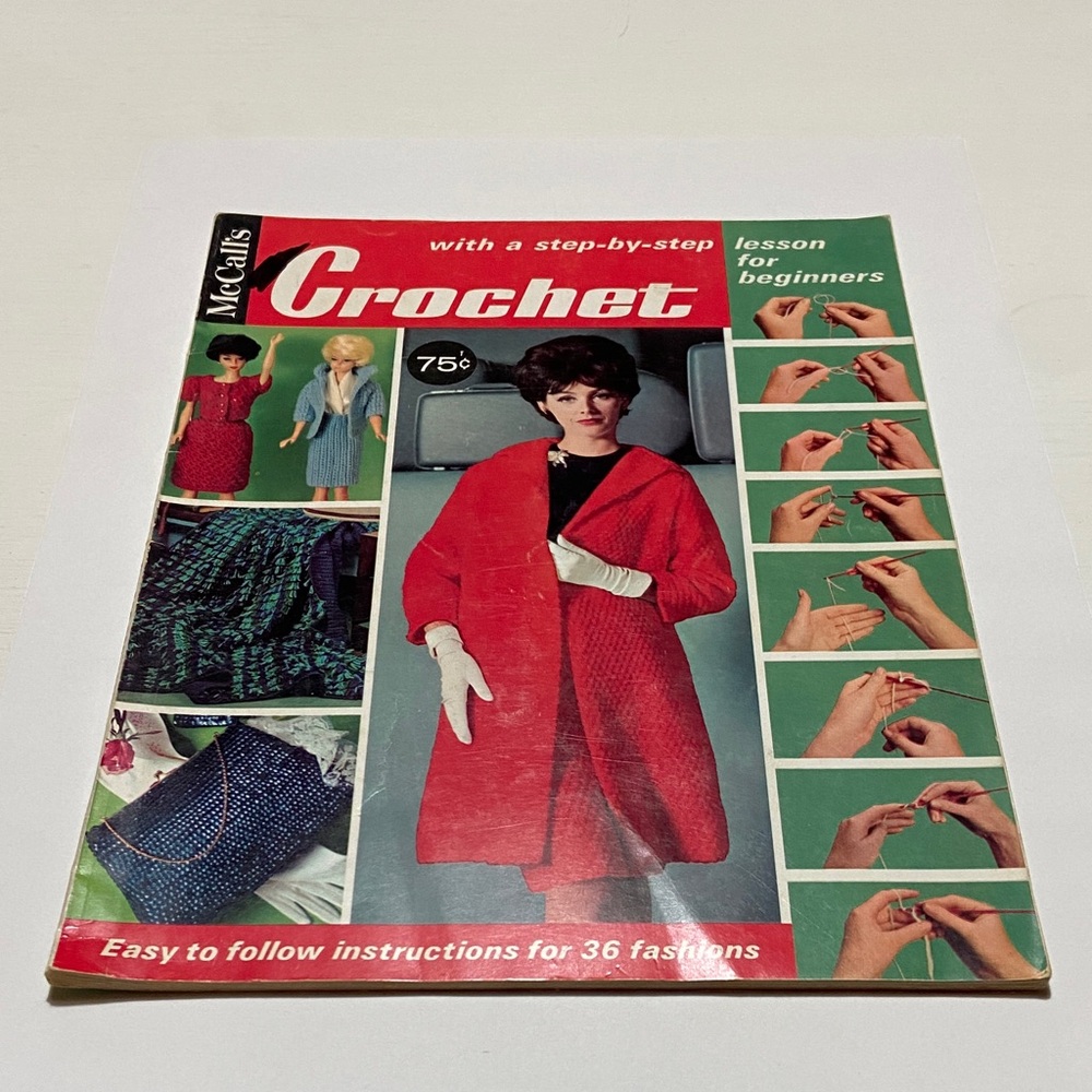 Vintage 1960s McCall’s Step by Step Crochet Magazine